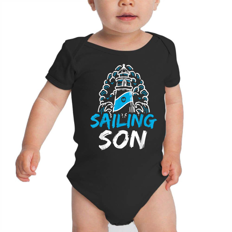 Sailing Son Sailboat Hobby Sailor Sail T Shirt Baby Bodysuit | Artistshot