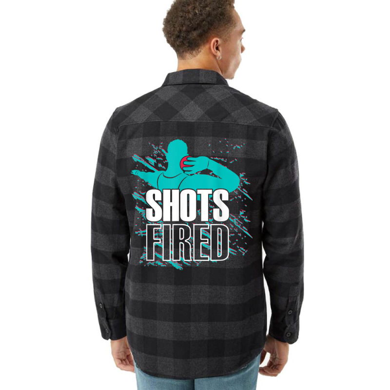 Shots Fired   Track And Field T Shirt Flannel Shirt by rennambka | Artistshot