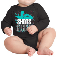 Shots Fired   Track And Field T Shirt Long Sleeve Baby Bodysuit | Artistshot