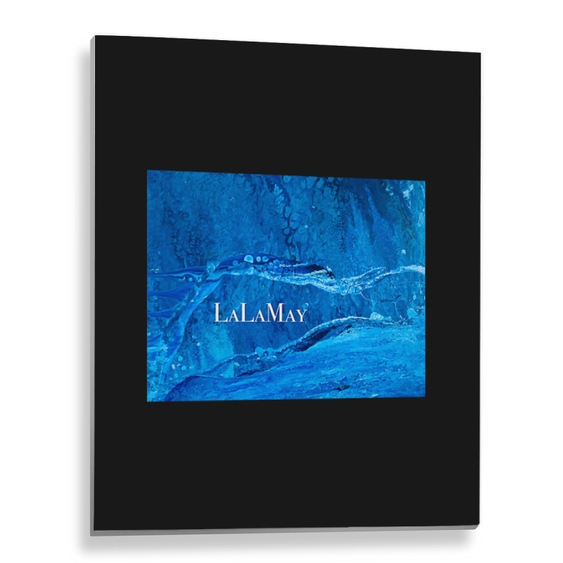 Hot Trend Sapphire Blue Metal Print Vertical | Artistshot