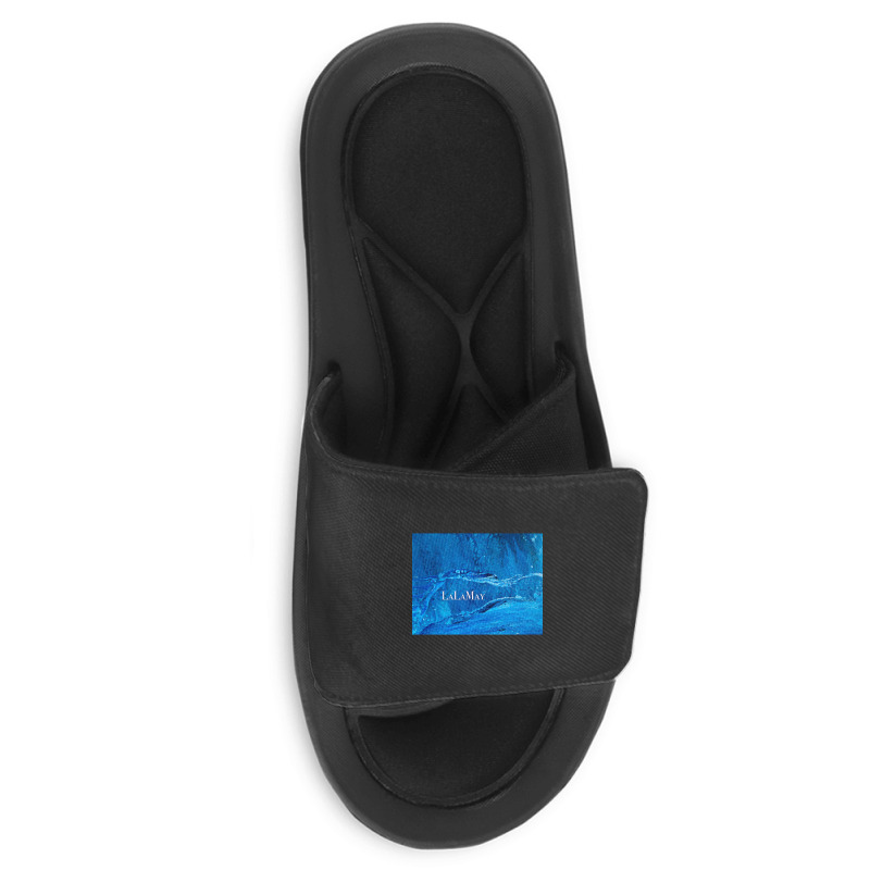 Hot Trend Sapphire Blue Slide Sandal | Artistshot