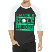 Hot Trend Hole In One Golfer Funny Golf 3/4 Sleeve Shirt | Artistshot