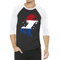 Proud Unicorn Netherlands Roots Holland Dutch Flag T Shirt 3/4 Sleeve Shirt | Artistshot