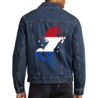 Proud Unicorn Netherlands Roots Holland Dutch Flag T Shirt Men Denim Jacket | Artistshot