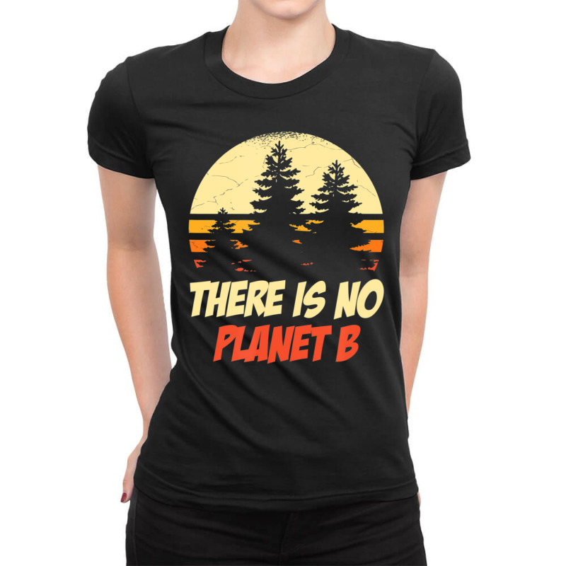 There's No Planet B Climate Change Ladies Fitted T-Shirt by rastyrocl | Artistshot