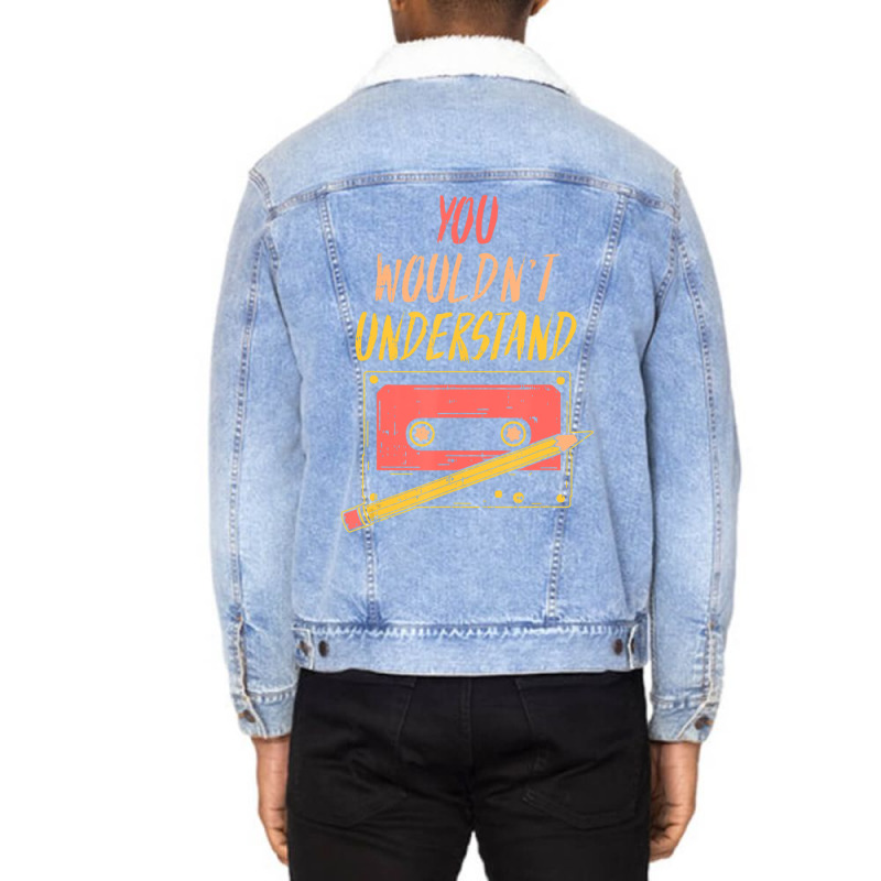 Limited Edition 80s Cassette Tape 1980s Nostalgia The Struggle Unisex Sherpa-Lined Denim Jacket by haodinhvan1 | Artistshot