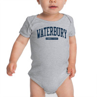 Waterbury Connecticut Ct College University Style Navy T Shirt Baby Bodysuit | Artistshot