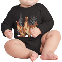 Limited Edition Australian Animal Marsupial Australia Outback Kangaroo Long Sleeve Baby Bodysuit | Artistshot