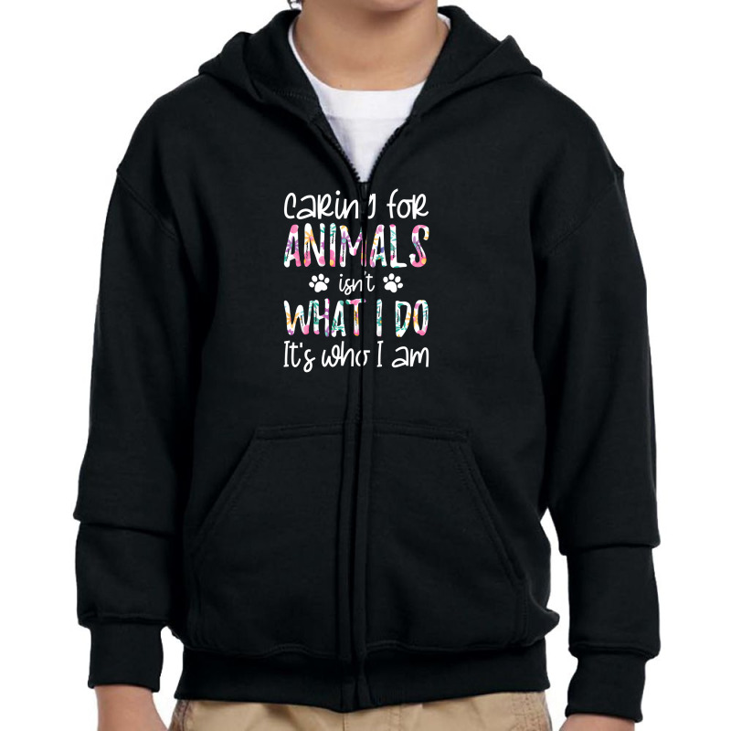 Trending Caring Animal Youth Zipper Hoodie | Artistshot