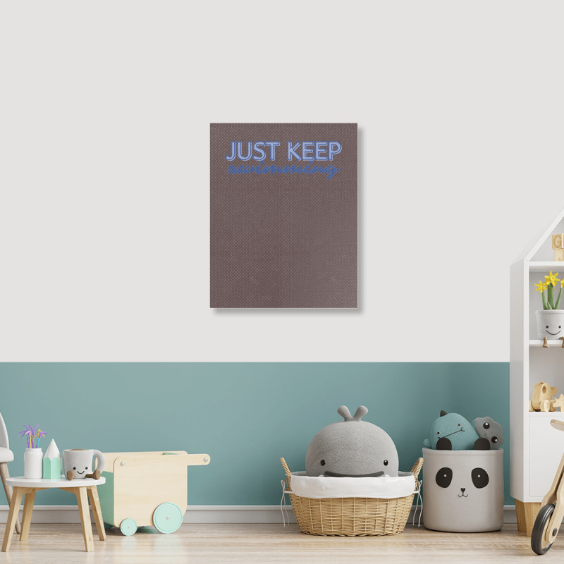 Just Keep Swimming   Finding Nemo Portrait Canvas Print | Artistshot