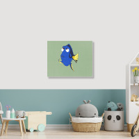 Dory  Finding Nemo Landscape Canvas Print | Artistshot