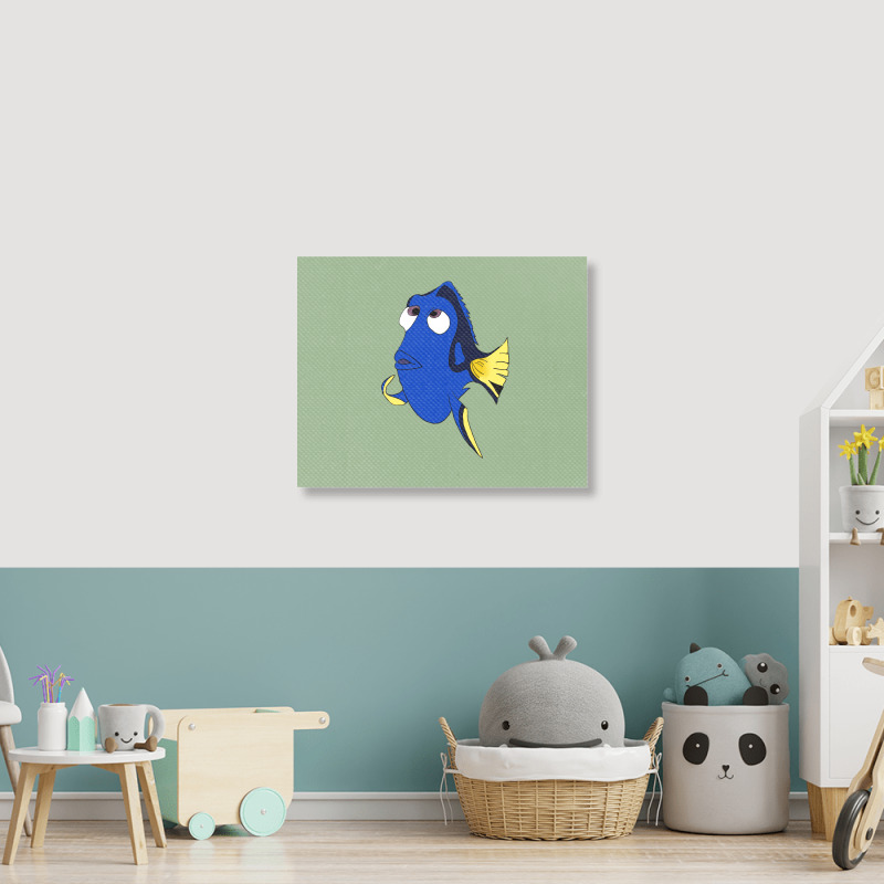 Dory  Finding Nemo Landscape Canvas Print | Artistshot