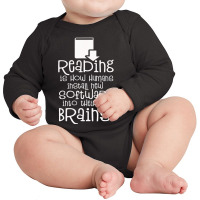 Limited Edition Reading Humans Install Software Into Brains Long Sleeve Baby Bodysuit | Artistshot