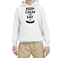 Keep Calm And Eat Sausage T Shirt Youth Hoodie | Artistshot