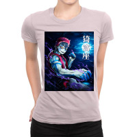 Demonslyer Master Of Fight Aka Za Demon Ladies Fitted T-shirt | Artistshot