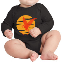 Hot Trend Flying Pterosaur Long Sleeve Baby Bodysuit | Artistshot