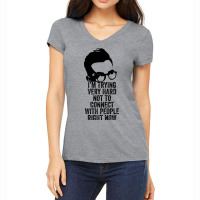 I M Trying Very Hard Not To Connect With People Right Now Women's V-neck T-shirt | Artistshot