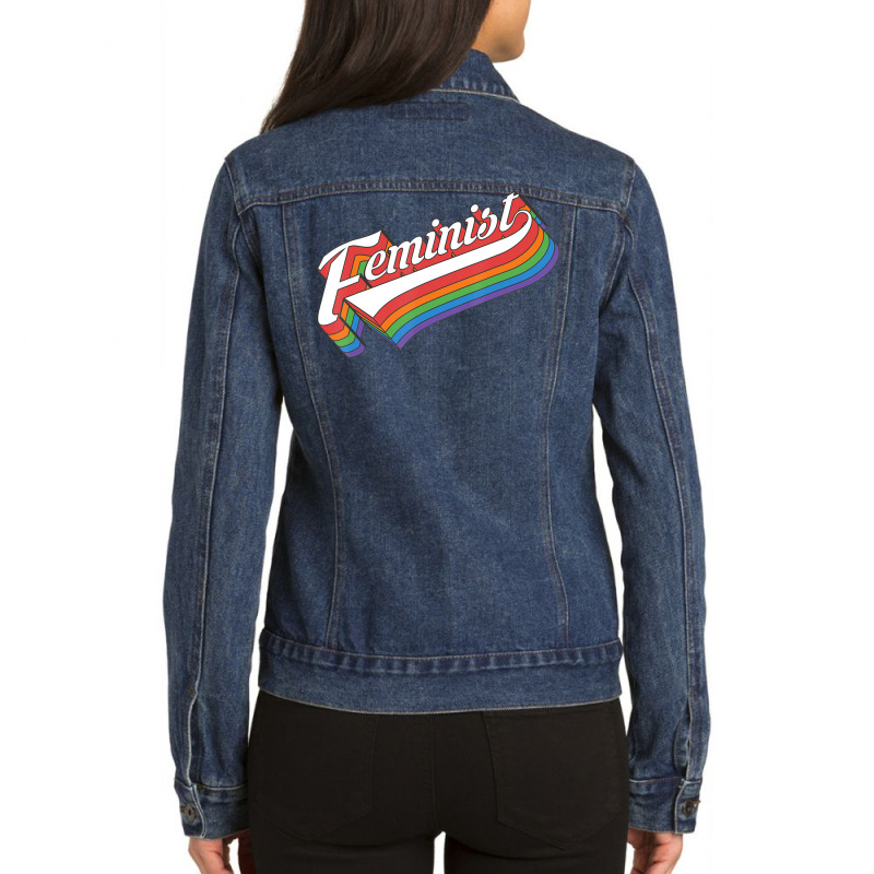 Trending Retro Feminist 70s Style Vintage Feminism Girl Power Ladies Denim Jacket by michaelyounger19 | Artistshot