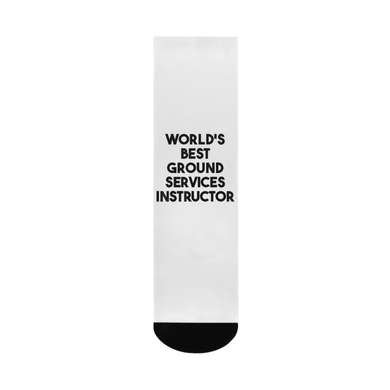 World's Best Ground Services Instructor T Shirt Crew Socks | Artistshot