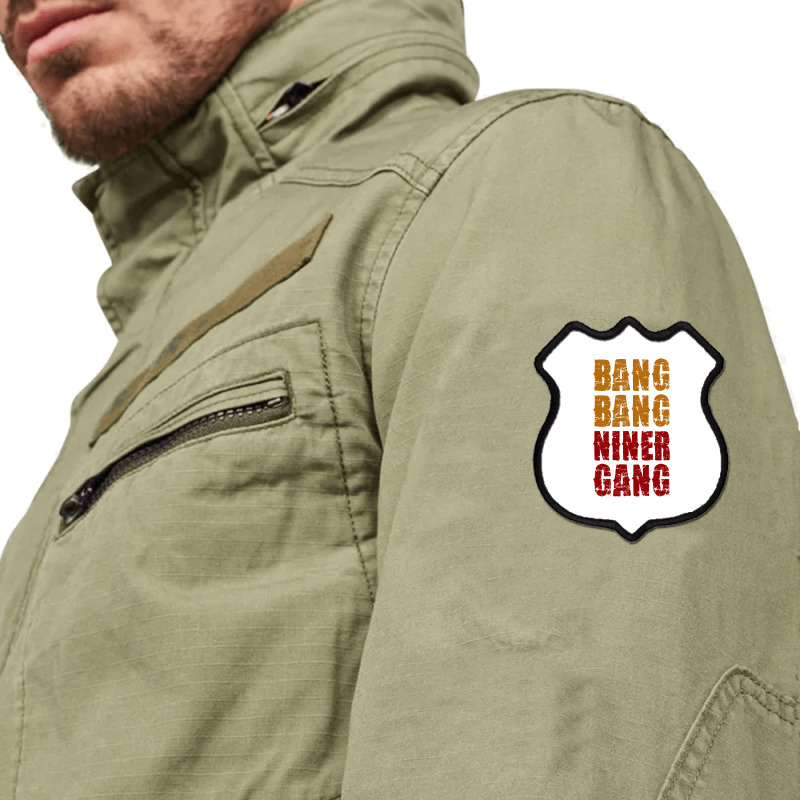 Bang Bang Niner Gang Football Shield Patch | Artistshot