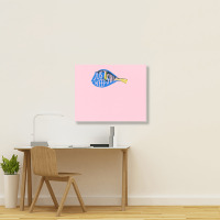 Finding Nemo Just Keep Swimming Sticker Landscape Canvas Print | Artistshot