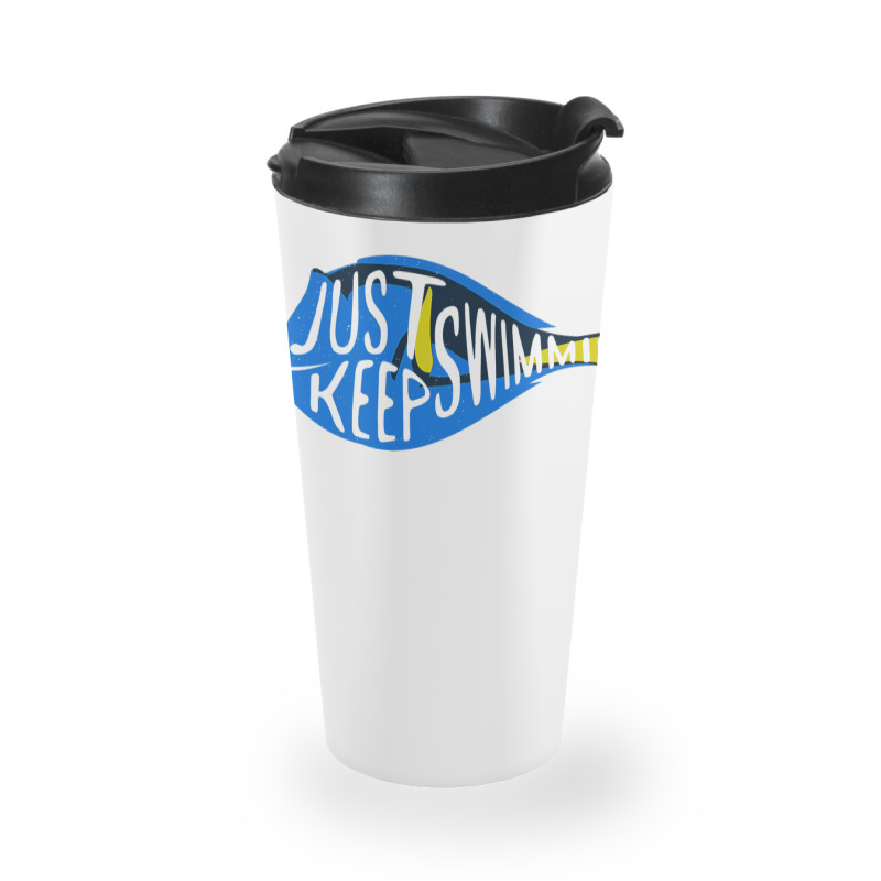 Finding Nemo Just Keep Swimming Sticker Travel Mug | Artistshot