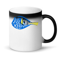 Finding Nemo Just Keep Swimming Sticker Magic Mug | Artistshot