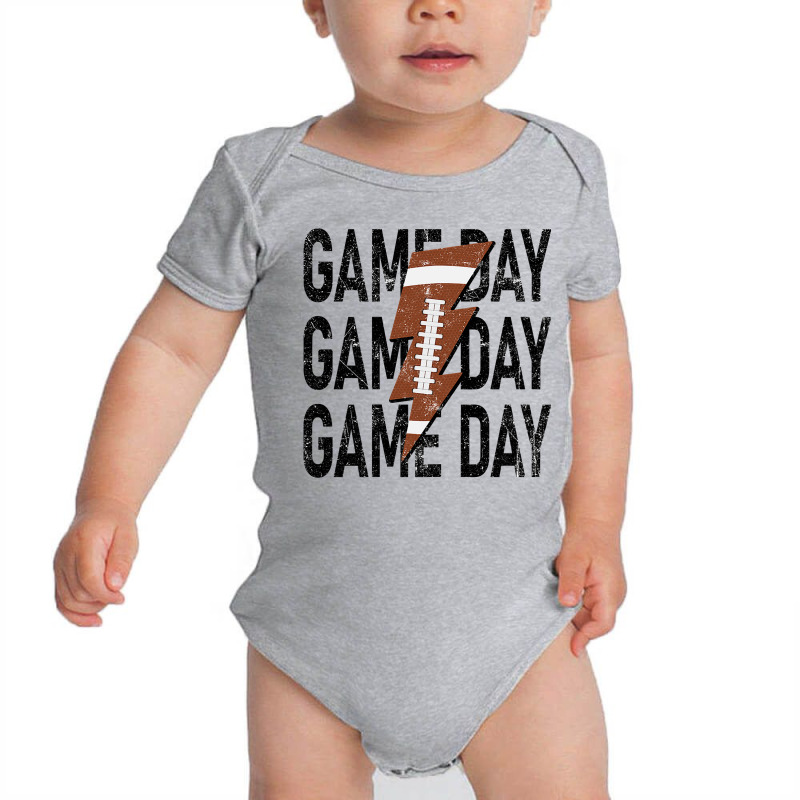 Womens Game Day Football Tee Women American Football Sport Cute Top Baby Bodysuit | Artistshot