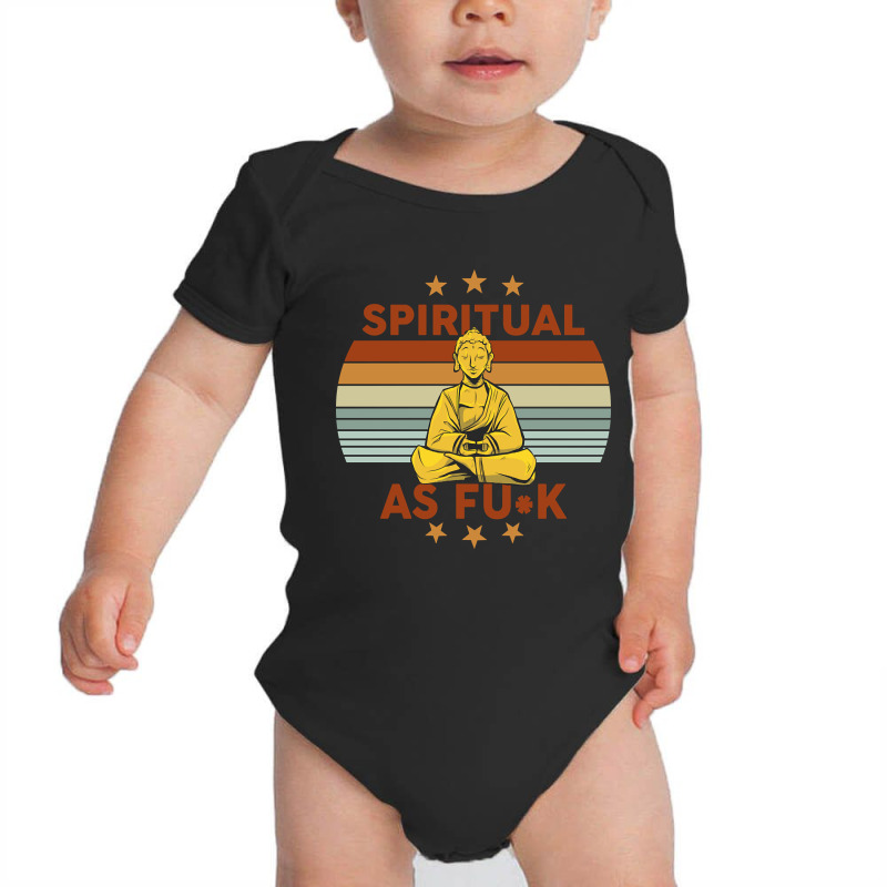 Hot Trend Yoga Spiritual And Mindful Find Inner Peace-g0o5m Baby Bodysuit by greggjvandervor | Artistshot