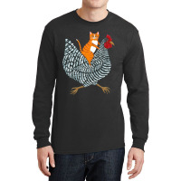 Trending Ginger Cat Chicken Ride Long Sleeve Shirts | Artistshot