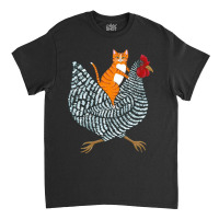 Trending Ginger Cat Chicken Ride Classic T-shirt | Artistshot