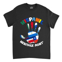 Womens Latin America Latino Pride Hand Hispanic Heritage Month Vneck Classic T-shirt | Artistshot