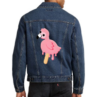 Trending Flamingo Melting Pop Merchandise Men Denim Jacket | Artistshot