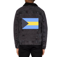 Limited Edition Flag Of Bahamas Unisex Sherpa-lined Denim Jacket | Artistshot