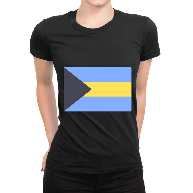 Limited Edition Flag Of Bahamas Ladies Fitted T-Shirt by Rios Arevalo | Artistshot