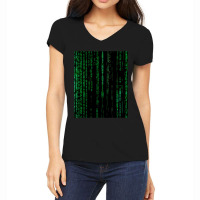 Limited Edition Digital Coding Women's V-neck T-shirt | Artistshot