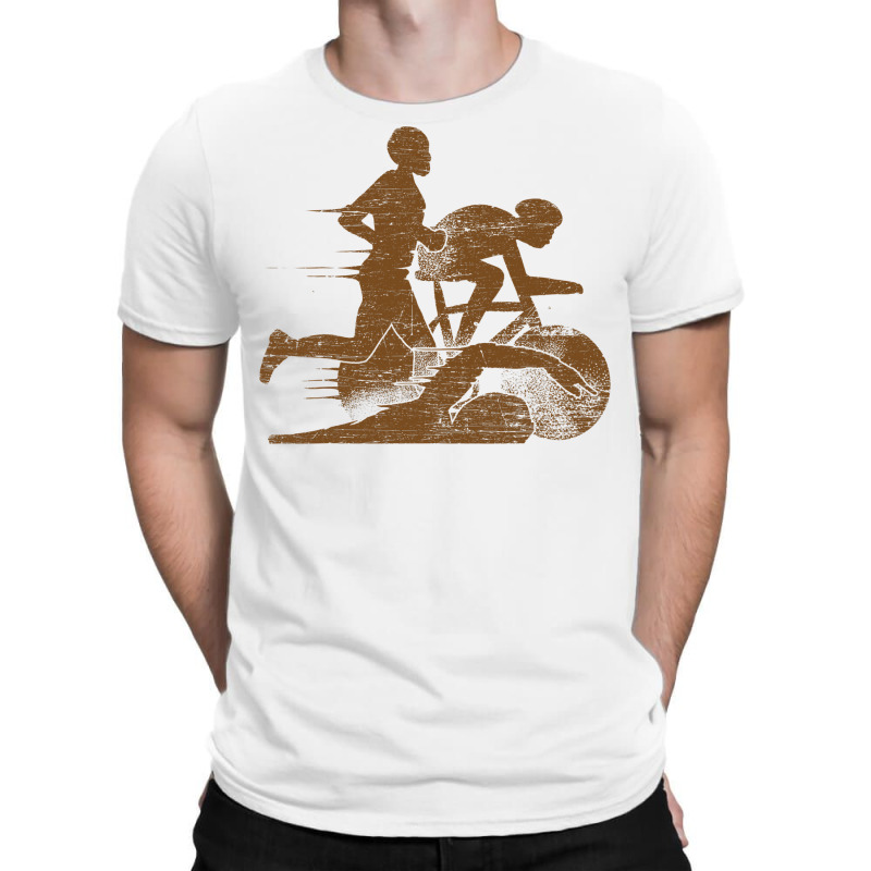 Sports Lover Triathlete Swim Bike Run Gift Idea Triathlon T Shirt T-shirt | Artistshot