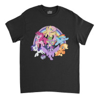 My Little Pony Friendship Is Magic Rainbow Pony Group Shot Classic T-shirt | Artistshot