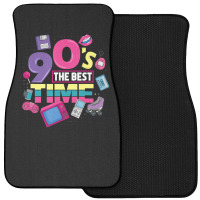 Hot Trend 90s Party Outfit 90's The Best Time Costume Vintage Retro Front Car Mat | Artistshot