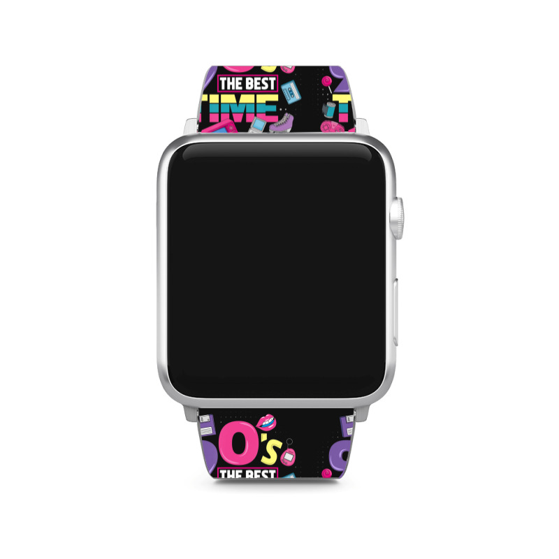 Hot Trend 90s Party Outfit 90's The Best Time Costume Vintage Retro Apple Watch Band | Artistshot