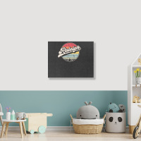 Hot Trend Retro Raleigh Nc Home City 70s Style Sunset Landscape Canvas Print | Artistshot