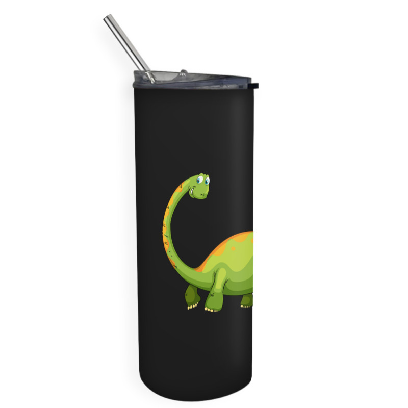 Hot Trend Baby Dinos For Learning Colors And Counting. One And Green Skinny Tumbler | Artistshot