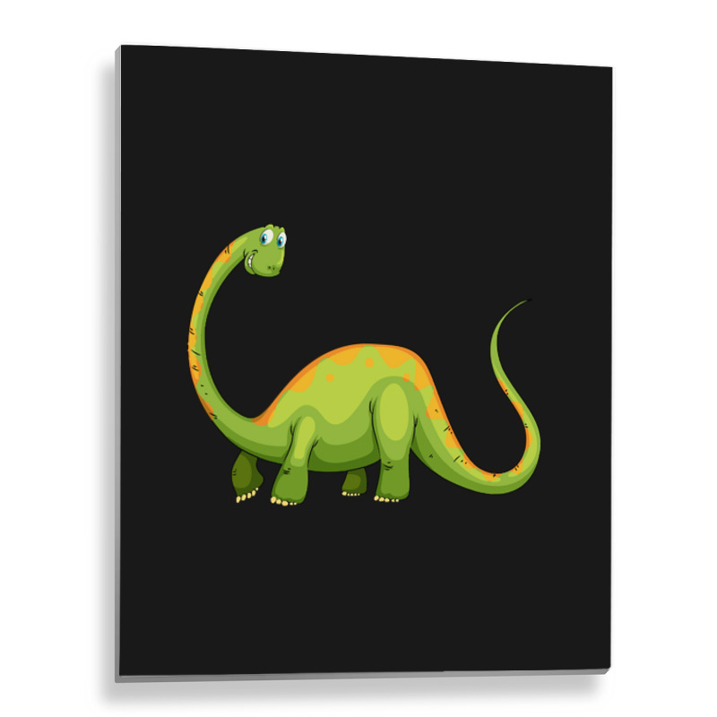 Hot Trend Baby Dinos For Learning Colors And Counting. One And Green Metal Print Vertical | Artistshot