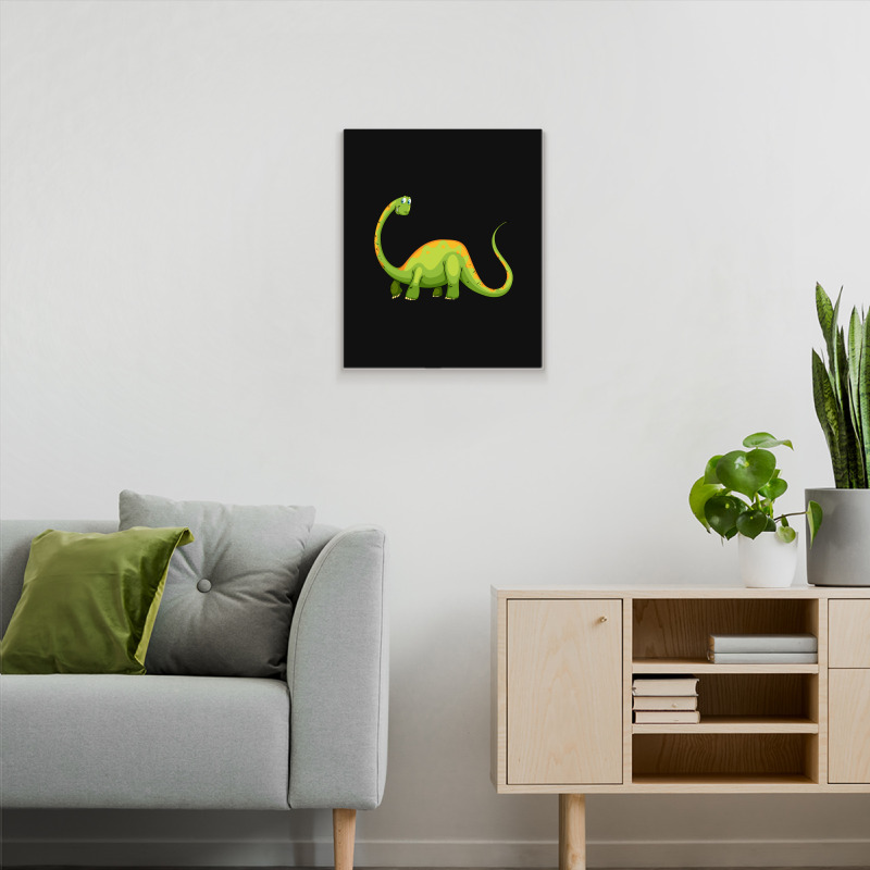 Hot Trend Baby Dinos For Learning Colors And Counting. One And Green Metal Print Vertical | Artistshot