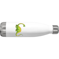 Hot Trend Baby Dinos For Learning Colors And Counting. One And Green Stainless Steel Water Bottle | Artistshot