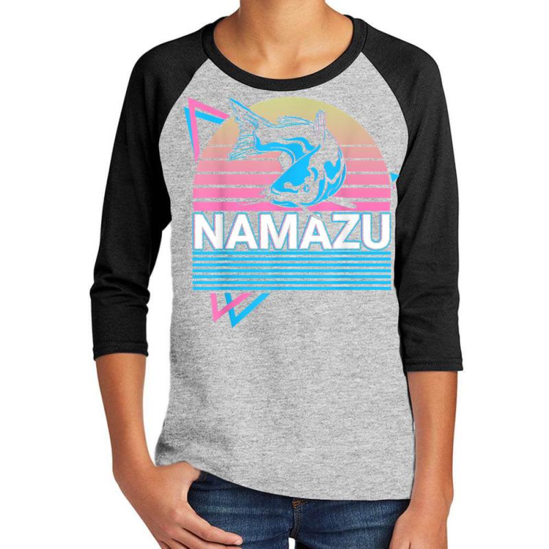 Namazu Catfish Japanese Mythology T Shirt Youth 3/4 Sleeve by zaeske | Artistshot