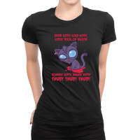 Dead Cold Angry Zombie Kitty Ladies Fitted T-shirt | Artistshot