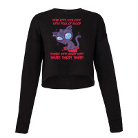 Dead Cold Angry Zombie Kitty Cropped Sweater | Artistshot