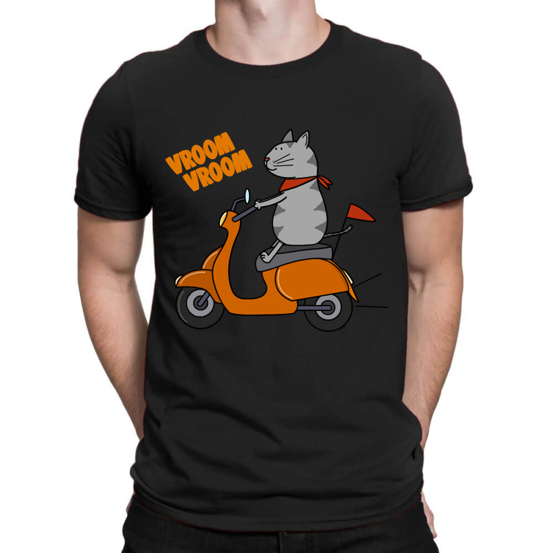 Trending Grey Cat On A Scooter T-shirt | Artistshot