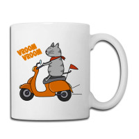 Trending Grey Cat On A Scooter Coffee Mug | Artistshot